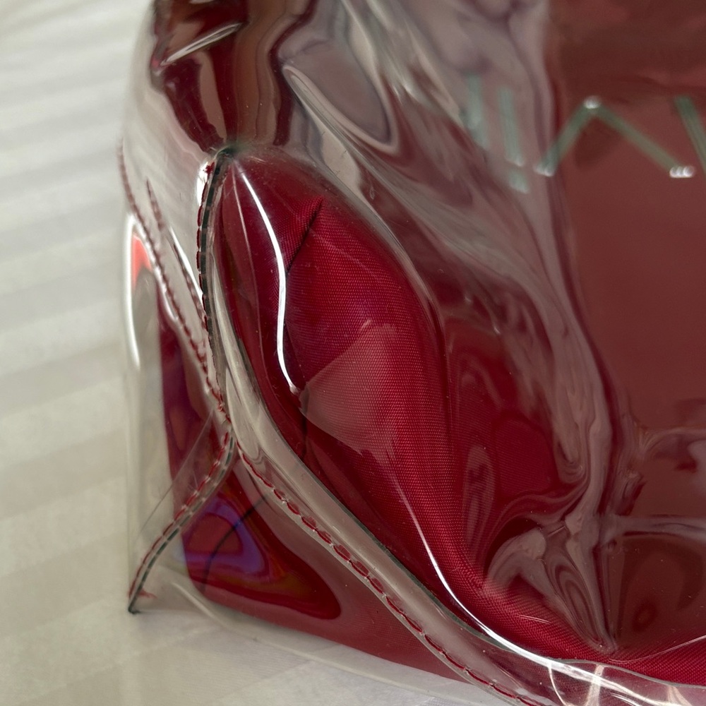 Calvin Klein Mallory Clear Red and Black Tote - Picture 12 of 15